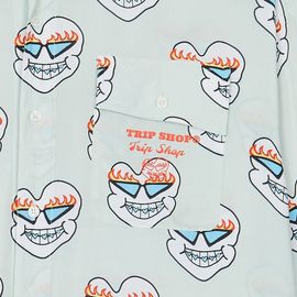 [Tripshop] MUCKBO HAWAIIAN L/SLEEVE SHIRT-Unisex Street Loose Fit Hawaiian Retreat Shirt-Made in Korea